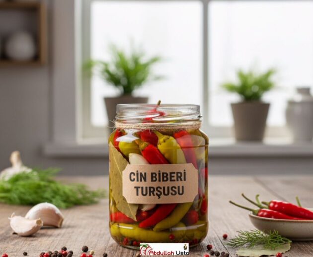 CİN BİBERİ TURŞUSU TARİFİ | Şef Abdullah Usta’dan Çıtır Çıtır ve En Pratik Kışlık Lezzet