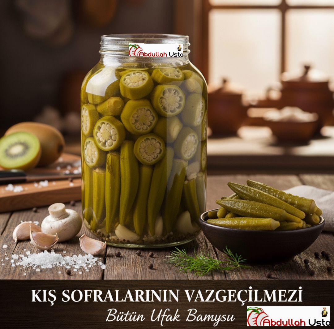 BAMYA TURŞUSU TARİFİ | Şef Abdullah Usta’dan Lezzetli ve Kütür Kütür Ev Yapımı Lezzet