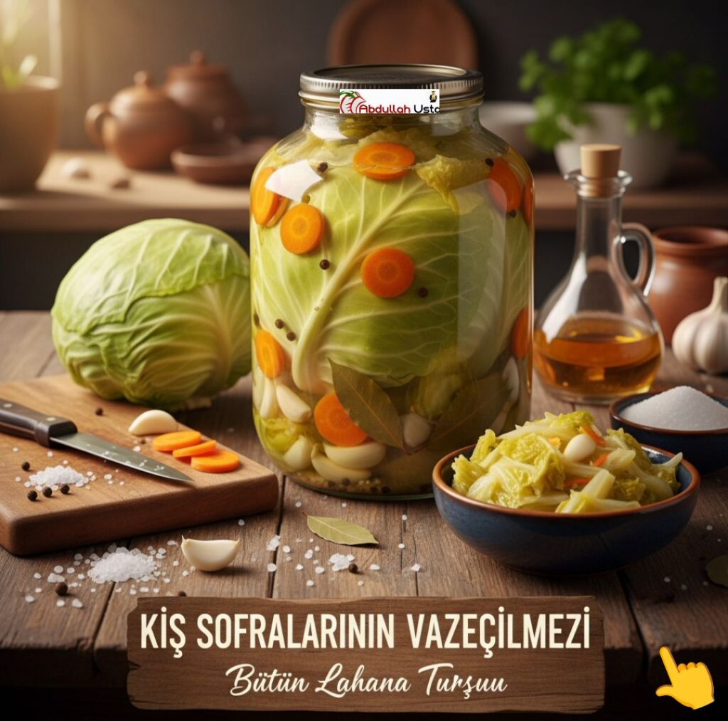 BEYAZ LAHANA TURŞUSU TARİFİ | Şef Abdullah Usta’dan Kıtır Kıtır ve Nefis Kışlık Lezzet