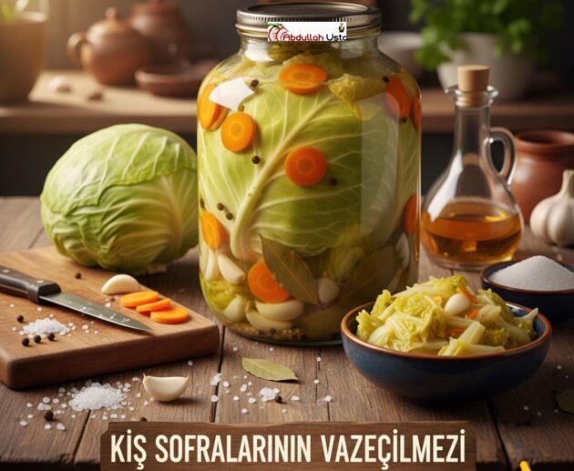 BEYAZ LAHANA TURŞUSU TARİFİ | Şef Abdullah Usta’dan Kıtır Kıtır ve Nefis Kışlık Lezzet