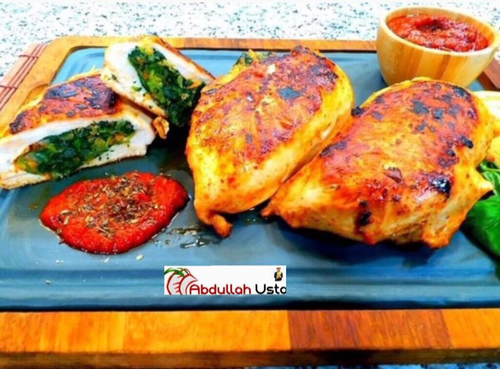 YEŞİL ISPANAKLI SOSLU TAVUK DOLMASI TARİFİ