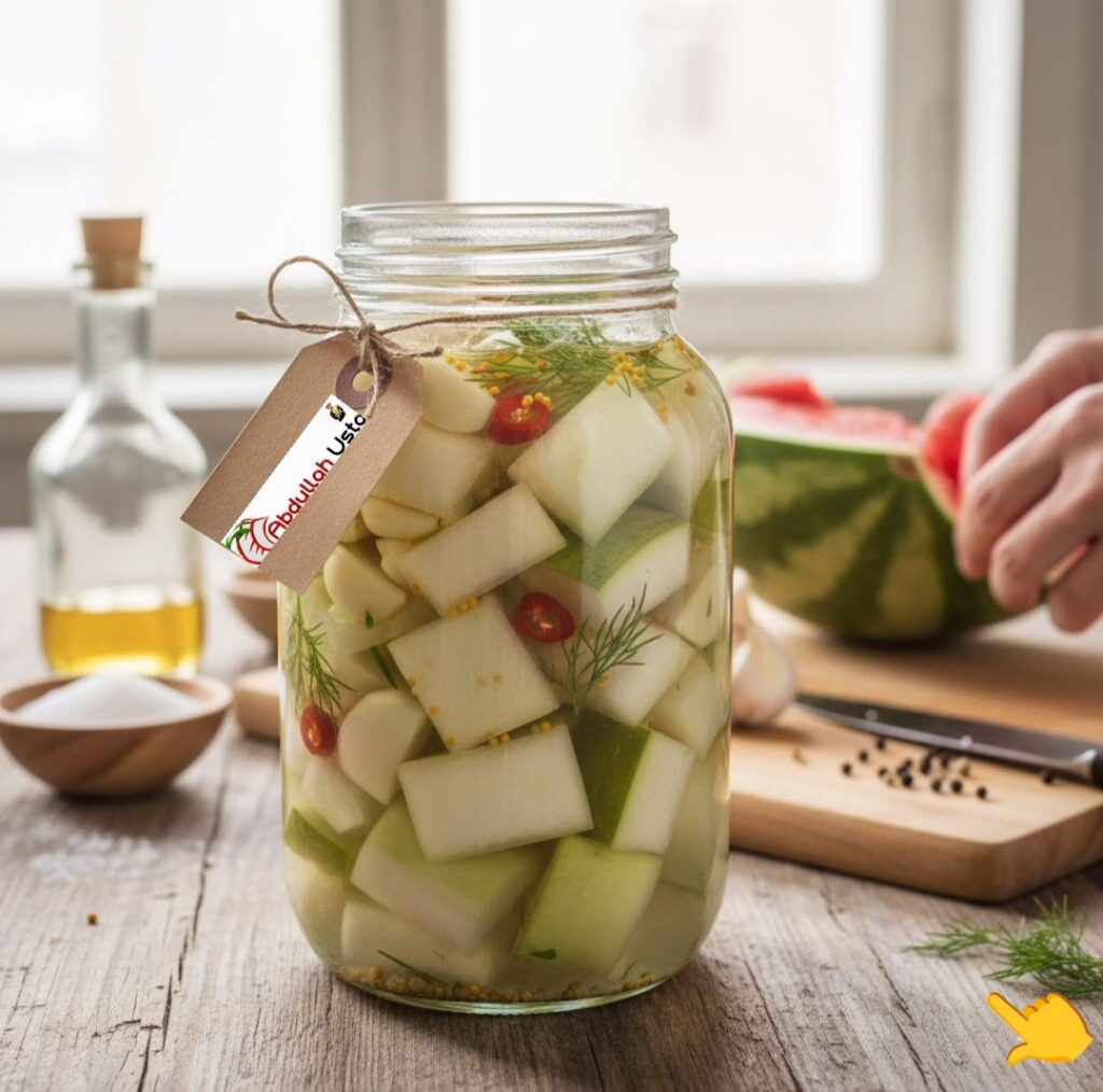 KARPUZ KABUĞU TURŞUSU TARİFİ | Şef Abdullah Usta’dan Fermente Yaz Lezzeti ve İsrafı Önleyen Tarif