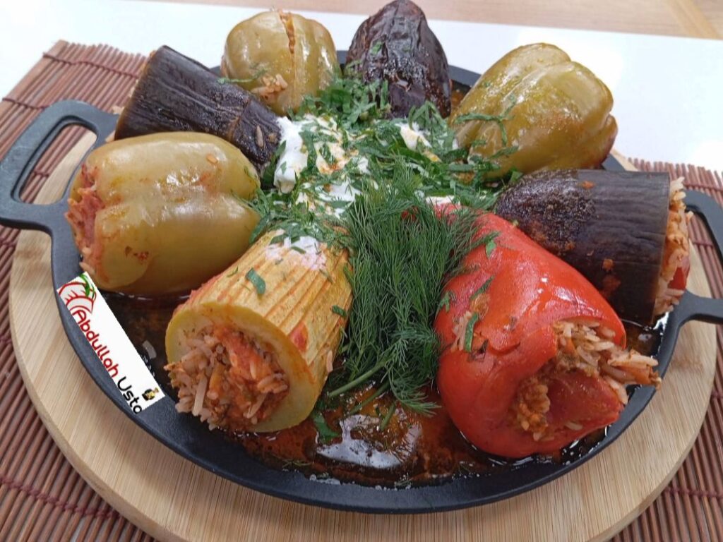 KIRMIZI KAPYA BİBER VE PATLICAN KEBAP KARISIK DOLMA TARIFI | Şef Abdullah Usta’dan Pratik ve Nefis Lezzet