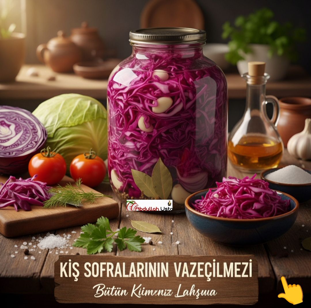 KIRMIZI LAHANA TURŞUSU TARİFİ | Şef Abdullah Usta’dan Kıtır Kıtır Kış Lezzeti