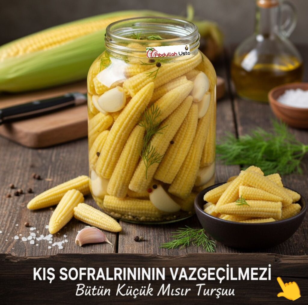 BEBEK MİNİK MISIR KOÇANI TURŞUSU TARİFİ | Şef Abdullah Usta’dan Kütür Kütür Kış Lezzeti