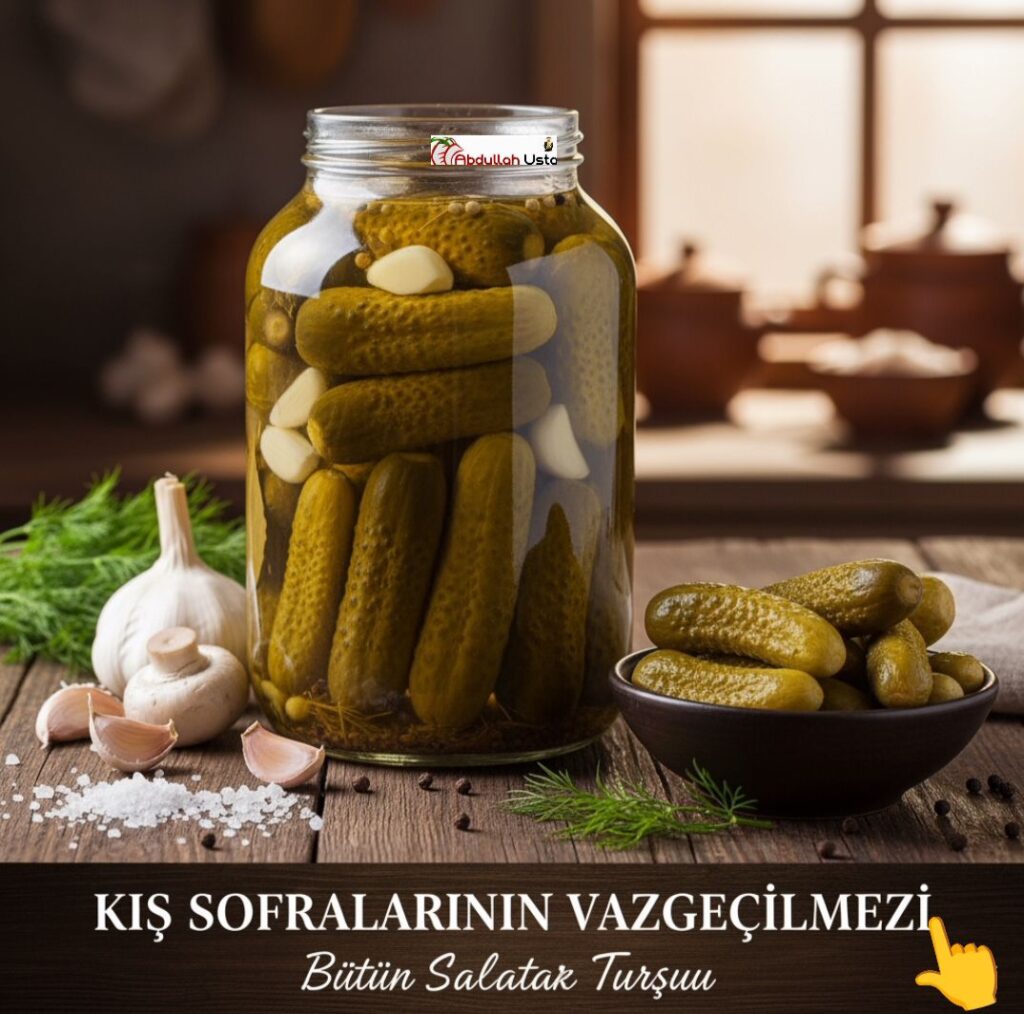 KIRTIR KIRTIR KORNİŞON TURŞU TARİFİ | Şef Abdullah Usta’dan Pratik ve Nefis Lezzet