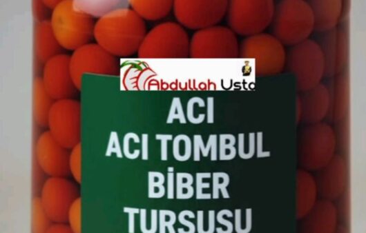 KİRAZ TOMBUL BİBER TURŞUSU TARİFİ | Şef Abdullah Usta’dan Pratik ve Nefis Lezzet
