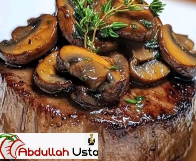 Mantarlı Soslu Dana Biftek Tarifi