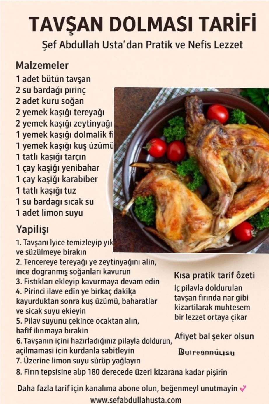 TAVŞAN DOLMASI TARİFİ | Şef Abdullah Usta’dan Pratik ve Nefis Lezzet
